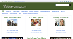 Desktop Screenshot of funeralresources.com